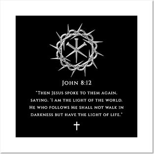 Bible verse - John 8:12 Posters and Art